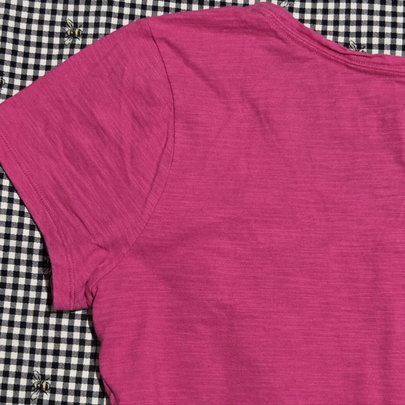 Women's Hanes Pink Short Sleeve Tee - Picture 9 of 16
